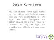 Designer Cotton sarees