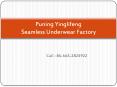 Seamless Underwear China