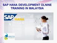 sap hana development online training in malaysia