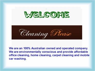 Office Cleaning Mulgrave
