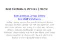 Best Electronics Devices | Home