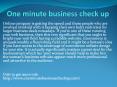 oneminutebusinesscheckup.com PowerPoint PPT Presentation