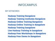 Hadoop Training Bangalore