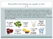 Health Benefits of eating an apple a day