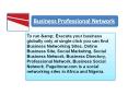 Business Professional Network PowerPoint PPT Presentation