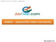 JaxDesi - Jacksonville Indian Community