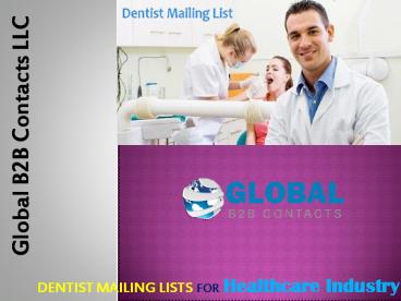 Dentist Database and Dentist Email List
