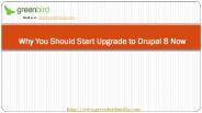 Why You Should Start Upgrade to Drupal 8 Now