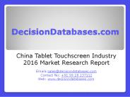 Tablet Touchscreen Market Analysis 2016 Development Trends