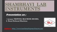 torque TESTING MACHINE MODEL  & Bend Rebend Machine