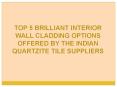 Indian Quartzite PowerPoint PPT Presentation