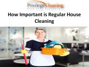How Important is Regular House Cleaning