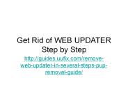 Get Rid of WEB UPDATER Step by Step.ppt