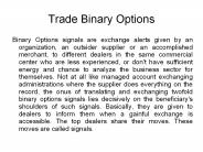 60 Second Binary Options