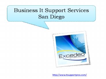 Business It Support Services San Diego
