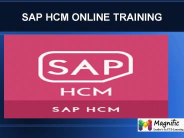 SAP HCM online training in Australia