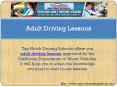 Adult Driving Lessons PowerPoint PPT Presentation