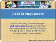 Adult Driving Lessons