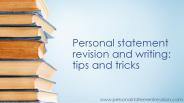 personal statement revision
