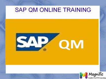 SAP QM online training in Australia