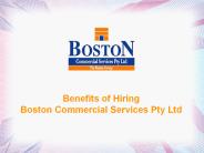 Benefits of Hiring Boston Commercial Services