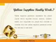 Yellow Sapphire Really Work..?