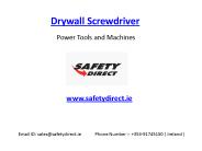 Drywall Screwdriver in Ireland at SafetyDirect.ie