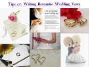 Tips on Writing Romantic Wedding Vows