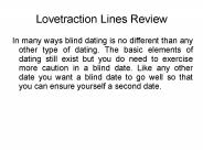 Dates Through Online Dating Reviews