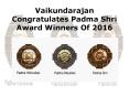 Vaikundarajan Congratulates Padma Shri Award Winners Of 2016 PowerPoint PPT Presentation