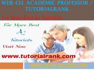 WEB 431 Academic professor - tutorialrank