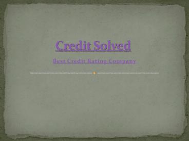 Credit Solutions Company