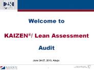 Kaizen Lean Assessment Audit