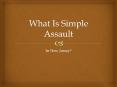 What Is Considered Simple Assault In New Jersey PowerPoint PPT Presentation