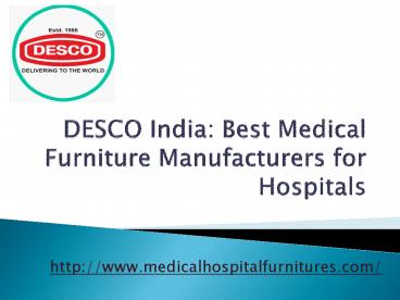 Medical Furniture Manufacturers