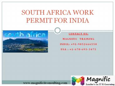 south africa work permit for india