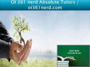 OI 361 nerd Absolute Tutors / oi361nerd.com