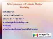 Microsoft Dynamics Ax Admin Online Training in Singapore