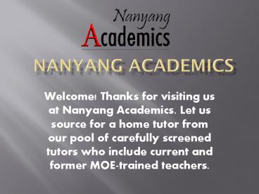 singapore tuition agency