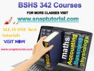 BSHS 342 Proactive Tutors/snaptutorial