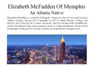 Elizabeth McFadden Of Memphis -  An Atlanta Native