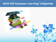 BSHS 305 Empower Learning/ indigohelp (1)