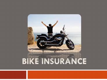 Five Reasons You Need Bike Insurance