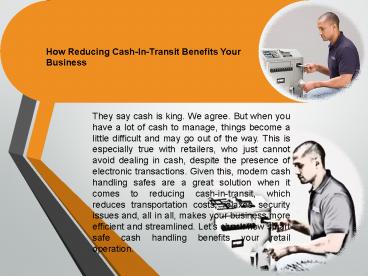 How Reducing Cash-In-Transit Benefits