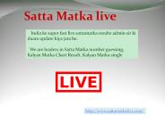 Satta Matka result