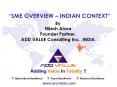 Overview of Indian SME - ADDVALUE Lean Consulting Firm PowerPoint PPT Presentation