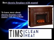 electric fireplace with mantel
