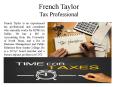 French Taylor Tax Professional PowerPoint PPT Presentation