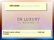 Mens leather watches