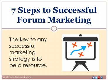7 Steps to Successful Forum Marketing